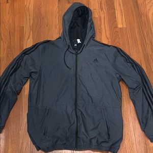 Grey Adidas Windbreaker jacket